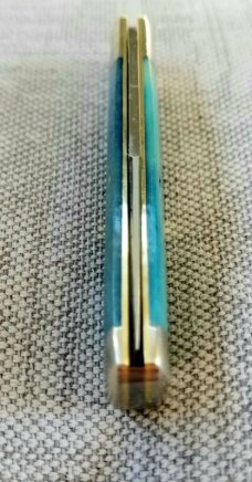 Great Eastern 941121 Blue Camel bone.1095..3.25" closed..Northfield...Ringed bolsters new in tube