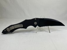 2011 MICROTECH Kestrel Combo Hawkbill Push Button Automatic MINT NO SHEATH 
