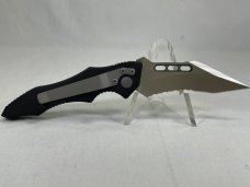 2002 MICROTECH Vector-A Combo Tanto Recurve Push Button Automat MINT IN SHEATH 