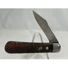 WWII Era SCHRADE CUT CO Brown Bone Paratrooper Automatic USED