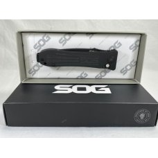 SOG USA S01001-BX Strat Ops Black Tini Push Button Folding Automatic MINT IN BOX