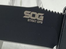 SOG USA S01001-BX Strat Ops Black Tini Push Button Folding Automatic MINT IN BOX 