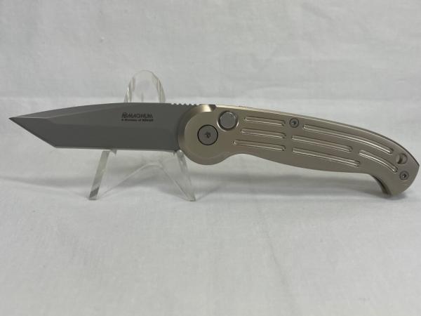 BOKER MAGNUM Silver Tanto Folding Automatic MINT NO BOX 
