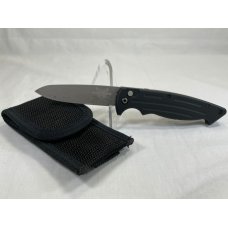 BENCHMADE USA 2550 Black Mini-Reflex II Automatic w Pouch USED