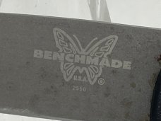 BENCHMADE USA 2550 Black Mini-Reflex II Automatic w/ Pouch USED 