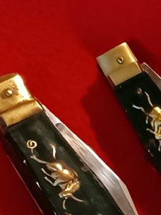 2 Green Bullfigter Switchblade . 