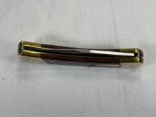 2005 BUCK USA 110 Wood Automatic Folding Hunter Lockback MINT IN POUCH 