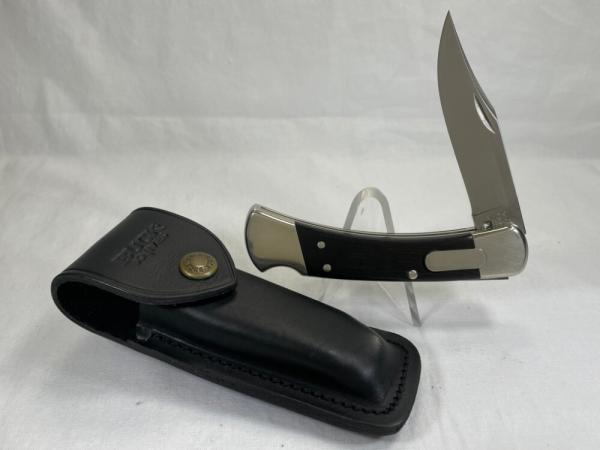 2006 BUCK USA 110 Ebony Automatic Folding Lockback Hunter w/ Sheath 2006 BUCK USA 110 Ebony Automatic Folding Lockback Hunter w/ Sheath