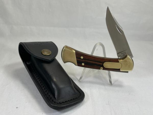 2006 BUCK USA 112 Wood Automatic Folding Lockback Ranger MINT IN POUCH 