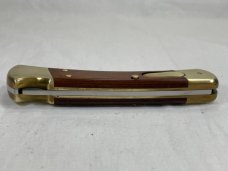 2003 BUCK USA 110 Wood Automatic Folding Hunter Lockback MINT IN POUCH 
