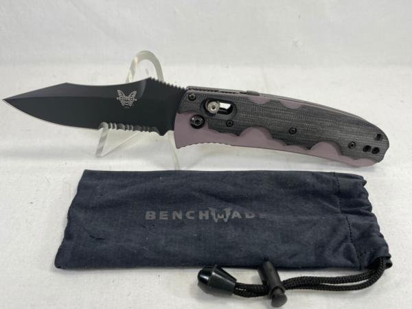 BENCHMADE USA 4200SBK Snody Design Purple Resistor Axis Lock Auto NEAR MINT 