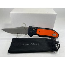BENCHMADE USA BK9170-ORG Orange Triage Combo Axis Lock Automatic MINT IN BOX