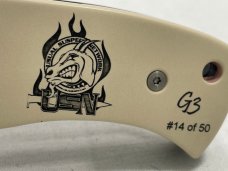EMERSON/PRO-TECH USA CQC7 G3 USN Scrim Tanto Auto #14 of 50 w/ Pouch MINT IN BOX 