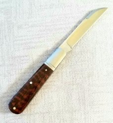 Jeffrey Mitchell Snakewood Lambsfoot Barlow, 4" closed..fluted bolsters. CPM-154..filework 