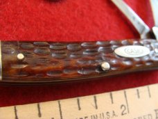 Case XX Small Premium Jack #62087? 1940-1964  with Old Red Bone Handles