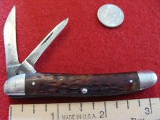 Case XX Small Premium Jack #62087? 1940-1964  with Old Red Bone Handles