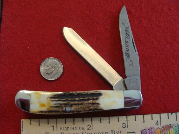 Keen Kutter Trapper with Stag Handles 1992 Keen Kutter Trapper with Stag Handles 1992