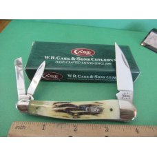 Case XX 2002 Vintage Bone Seahorse Whittler Pattern V6355WH SS