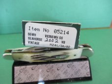 Case XX 2002 Vintage Bone Seahorse Whittler Pattern # V6355WH SS