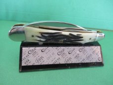 Case XX 2002 Vintage Bone Seahorse Whittler Pattern # V6355WH SS