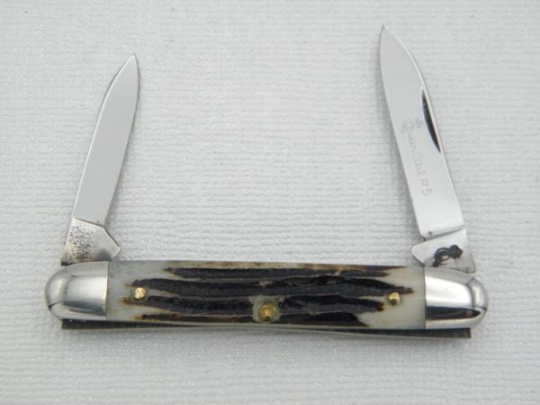 Queen Cutlery #5 Senator Pen: 2 ½” closed, 1971, Winterbottom Bone handles