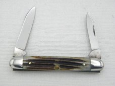 Queen Cutlery #5 Senator Pen: 2 ½” closed, 1971, Winterbottom Bone handles