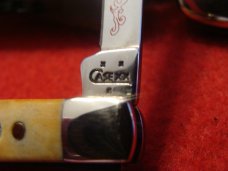 Case XX Small Premium Pen 'Red Scroll" #5233 Stag 2006