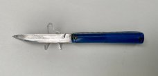  RPK 8" Blue/Clear Unique THICK Shape Russian Prison Knife UGLY