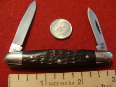 Case XX Eisenhower Pen "Tested XX Razor Edge" #06263 Bone 1975