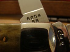 Case XX Trapper # 6254 SS "Pearl Premiers" with Bone Handles 1999 