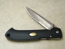 Beretta Black 30% Serrated Lockback Knife