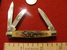 Case XX Small Stockman #5333 SS "Blue Scroll" Stag 2007