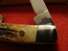 Case XX Small Stockman #5333 SS "Blue Scroll" Stag 2007