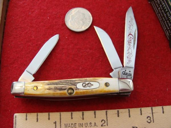 Case XX Small Stockman #5333 SS "Red Scroll" Stag 2006 Case XX Small Stockman #5333 SS "Red Scroll" Stag 2006