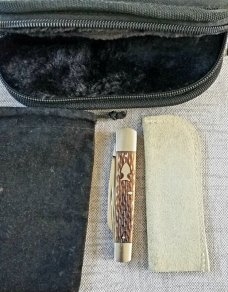 Mitchell Split Back Whittler, 4"+, cpm154,.jigged Caramel Bone..primary,coping and spear blades.