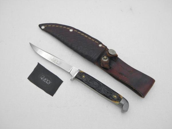 Queen Steel Trout and Bird knife #85: circa 1948, 6 ¼” overall with 3” blade, Rogers Bone