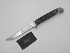 Queen Steel Trout and Bird knife #85: circa 1948, 6 ¼” overall with 3” blade, Rogers Bone