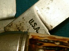 VINTAGE COLONIAL PROV STOCKMAN CATTLEMANS FOLDING PEN JACK POCKET KNIFE KNIVES OLD