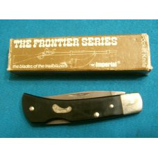 VINTAGE FRONTIER 4714 IMPERIAL USA LOCKBACK BAREHEAD FOLDING POCKET KNIFE KNIVES OLD IN BOX