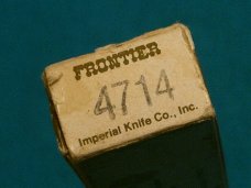 VINTAGE FRONTIER 4714 IMPERIAL USA LOCKBACK BAREHEAD FOLDING POCKET KNIFE KNIVES OLD IN BOX