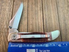 Case Kickstart Mid-Folding Hunter Walnut Rogers Corn Cob Bone 1 of 600