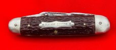Vintage BIE CO SOLINGEN GERMANY 4-Blade Scout Pocket Knife Jigged Bone