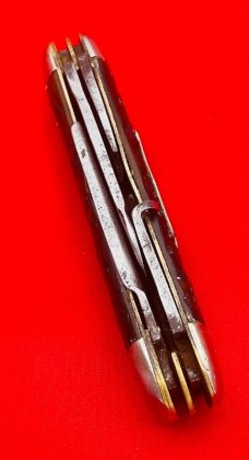 Vintage BIE CO SOLINGEN GERMANY 4-Blade Scout Pocket Knife Jigged Bone