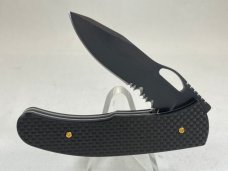 LONE WOLF KNIVES LC23670-SER Double Action Lobo Serrated Carbon Fiber Liner Lock MINT IN BOX 