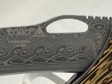 LONE WOLF KNIVES LC22550-PLN Double Action Lobo Damascus Black Palm Wood Liner Lock MINT IN BOX 