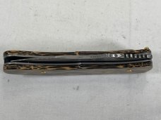 LONE WOLF KNIVES LC22550-PLN Double Action Lobo Damascus Black Palm Wood Liner Lock MINT IN BOX 