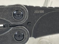 2015 BROUS BLADES Black Powder Coated Balisong Butterfly (1 of 500) MINT IN BOX 