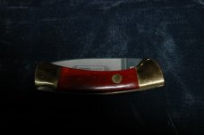 Hoffritz Folding Knife - Red Hardwood Scales