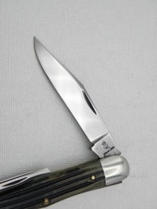 Queen Cutlery #48 Whittler in Winterbottom bone:  3 1/2” closed, early 1950s, no etched blade, rare 