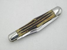 Queen Cutlery #48 Whittler in Winterbottom bone:  3 1/2” closed, early 1950s, no etched blade, rare 